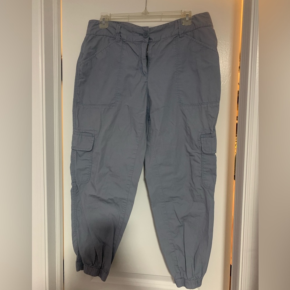 Ann Taylor- loft. Light blue extremely comfortable cargo pants.